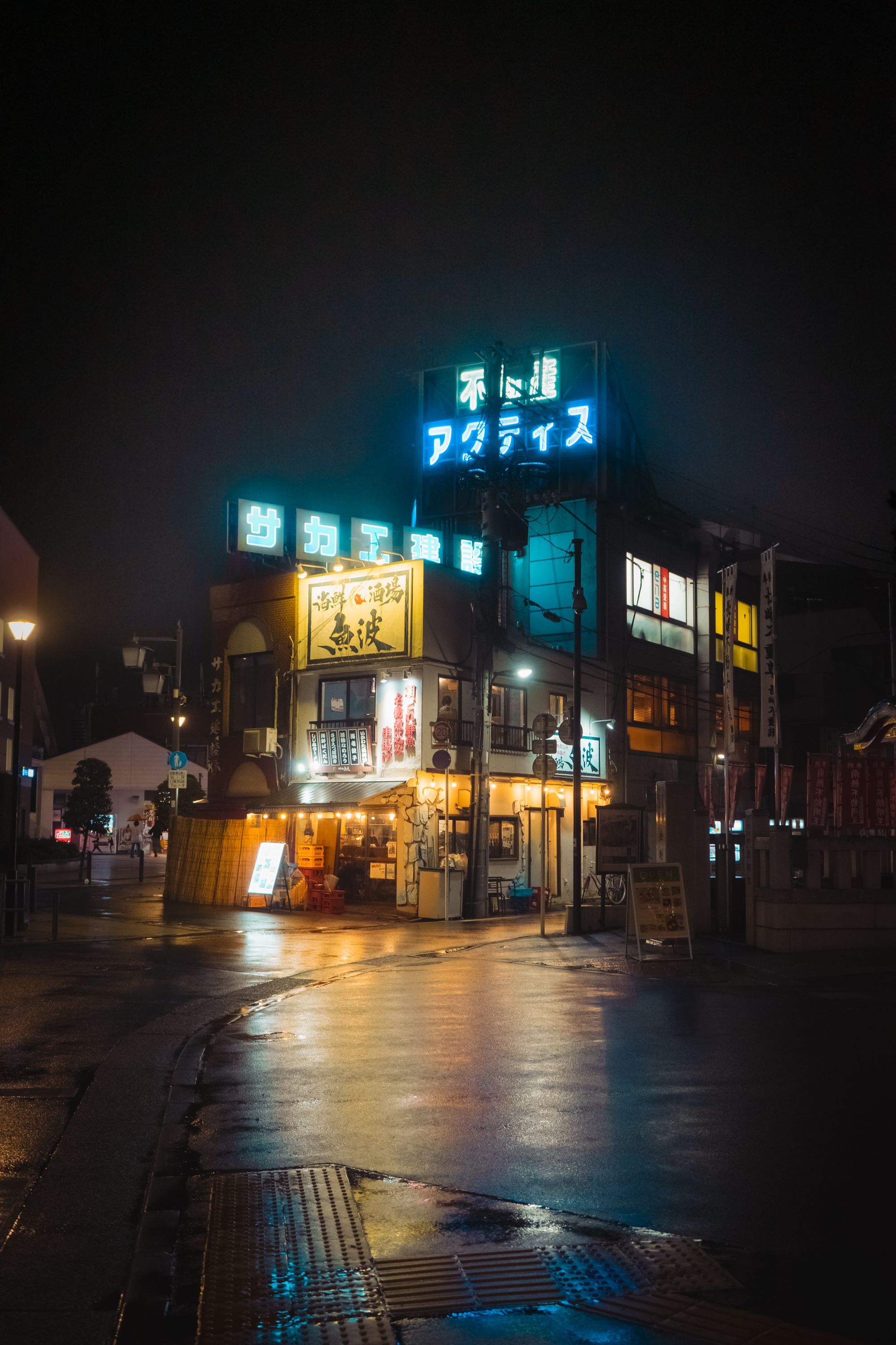 霓虹城市夜景